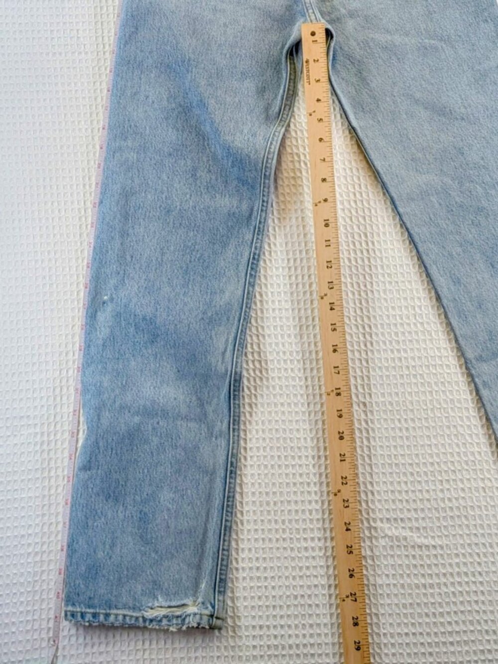 NWT AGOLDE 90s Pinch Waist Straight Soundwave 24 - Picture 9 of 16